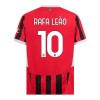 Officiële Voetbalshirt + Korte Broek AC Milan Rafael Leao 10 Thuis 2024-25 - Kids